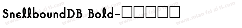 SnellboundDB Bold字体转换